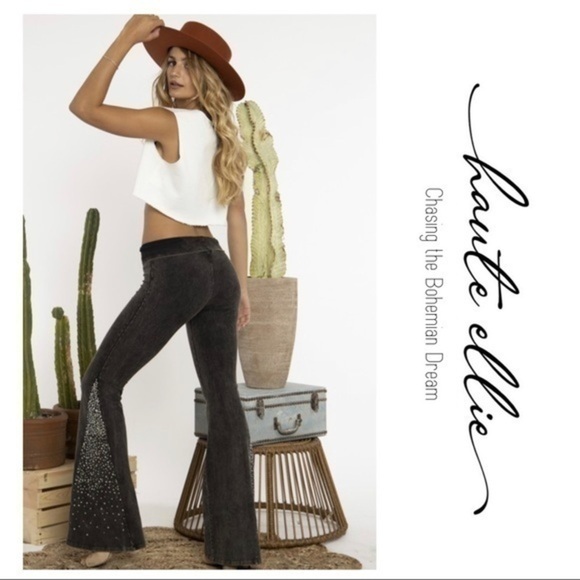 RONSTADT-Mineral Wash Wide Leg Yoga Pant - Picture 8 of 15